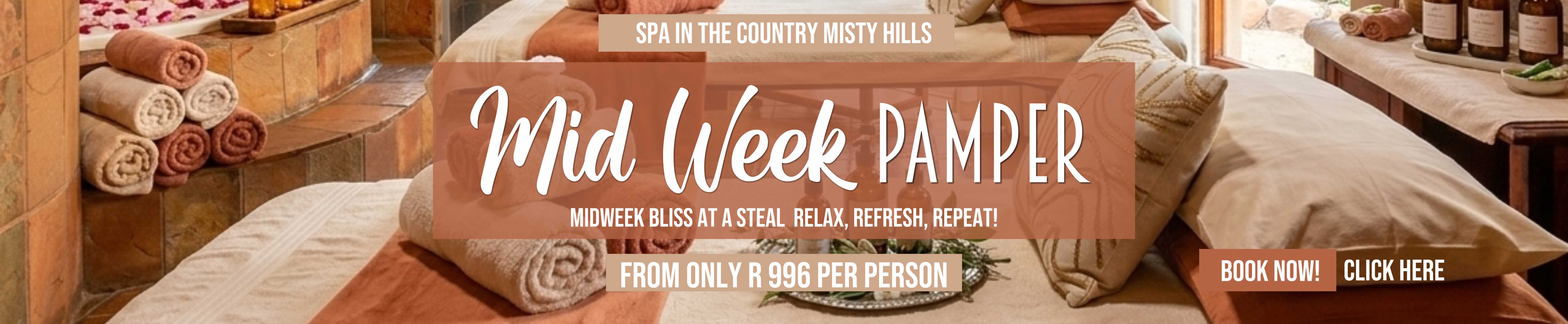 Spa in the Country Midweek Treatment Packages for Spas in Gauteng & Rustenburg